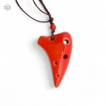 Ocarina en céramique, design élégant et coloré