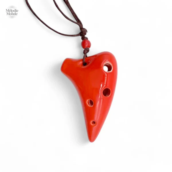 Ocarina en céramique, design élégant et coloré