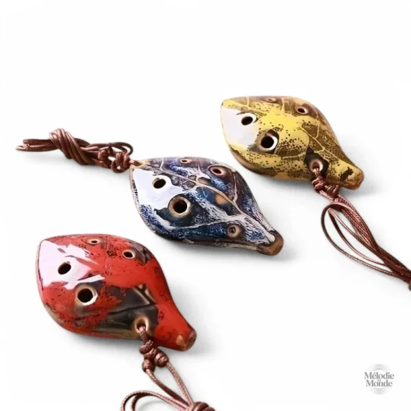 Jouet musical en forme de feuille, 6 trous