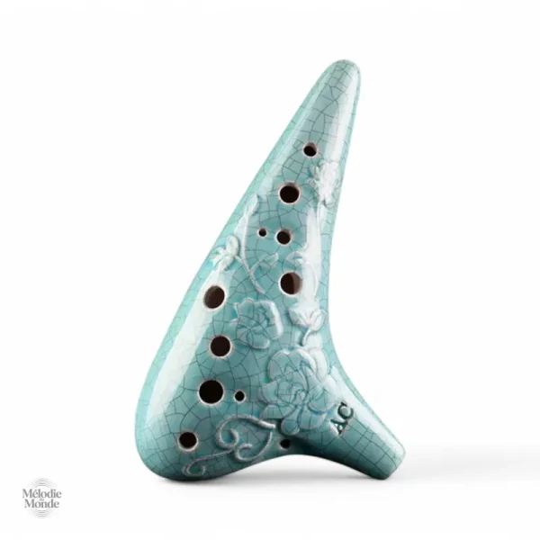 Ocarina luxe motif, instrument de musique traditionnel