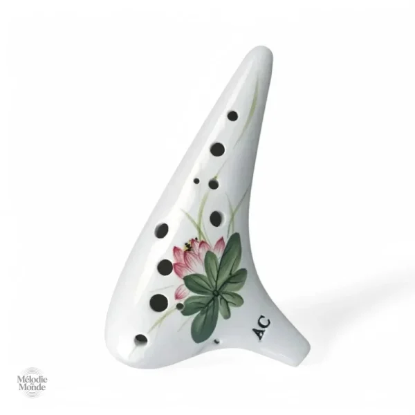 Ocarina artisanal en céramique colorée