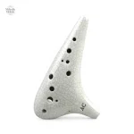 Ocarina traditionnel en céramique peinte à la main