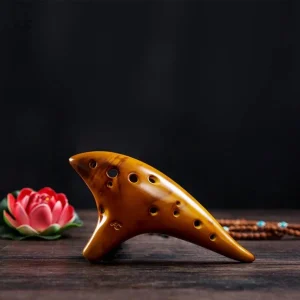 Ocarina en céramique, design inspiré de l'univers de Zelda