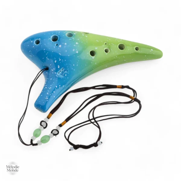 Ocarina 12 trous, céramique, hommage à la saga Zelda