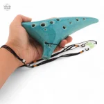 Ocarina musical Zelda, 12 trous, fabrication artisanale