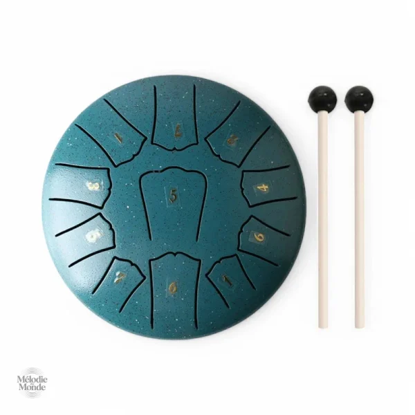 Drum en métal, 11 notes pour improvisation musicale