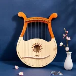 Mini harpe 19 cordes, idéale pour débutants et passionnés