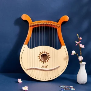 Mini harpe 19 cordes, idéale pour débutants et passionnés