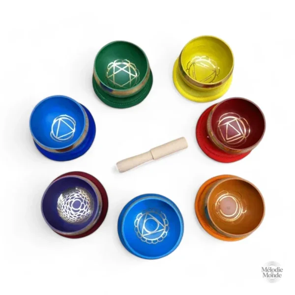 Ensemble de 7 bols pour méditation et relaxation