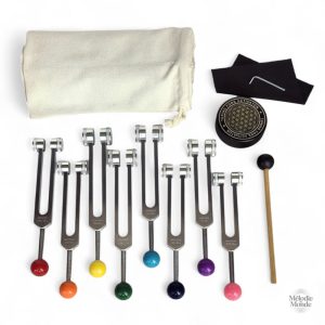Set de diapasons vibratoires pour l'harmonie des chakras