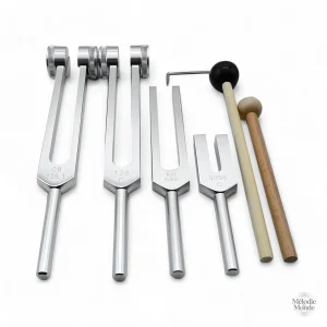 Kit de diapasons, quatre fréquences pour le bien-être