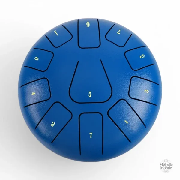 steel-tongue-drum-11-notes-1 Tongue Drum Débutant 11 Notes en métal coloré