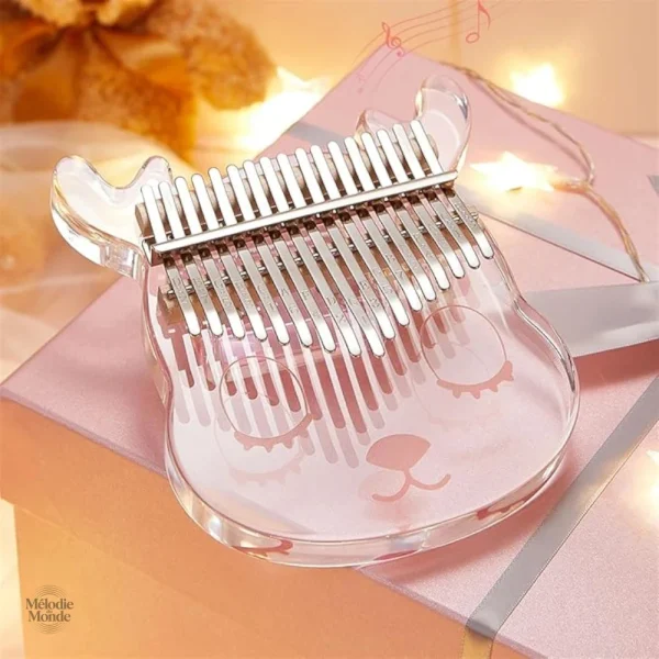 Kalimba petit cerf en acrylique transparent